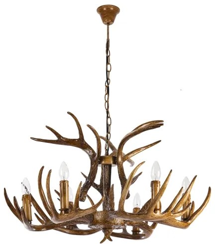 Brilagi - Candelabru pe lanț DEER 6xE14/10W/230V Ø 80 cm