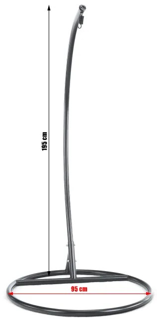 ACTION Suport negru pentru balansoar suspendat OTAN TIP 2 II. calitate