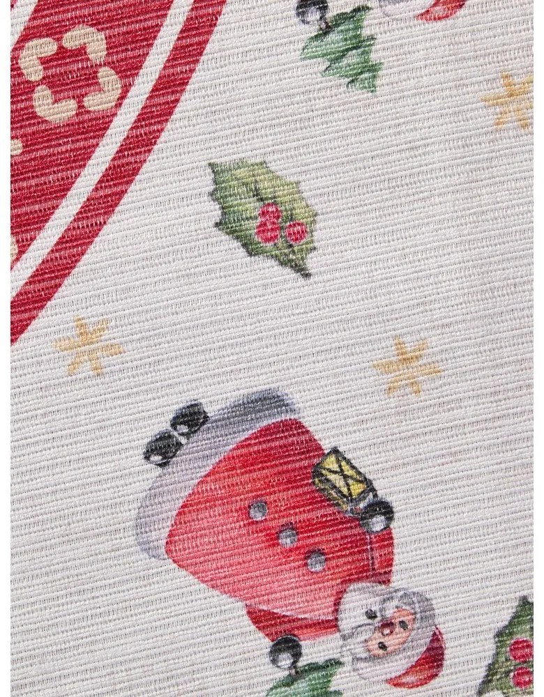 Covor roșu rotund ø 160 cm cu model de Crăciun Toy's Delight Santa Claus – Villeroy&Boch