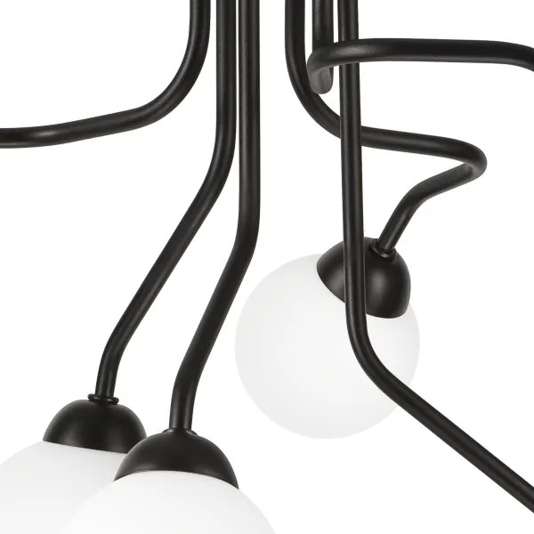 Lustră aplicată HOLLY 6xG9/5W/230V neagră