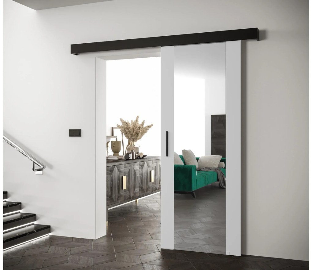 Uși culisante 70 cm Slavdro 2 (alb mat + negru mat). 1108727