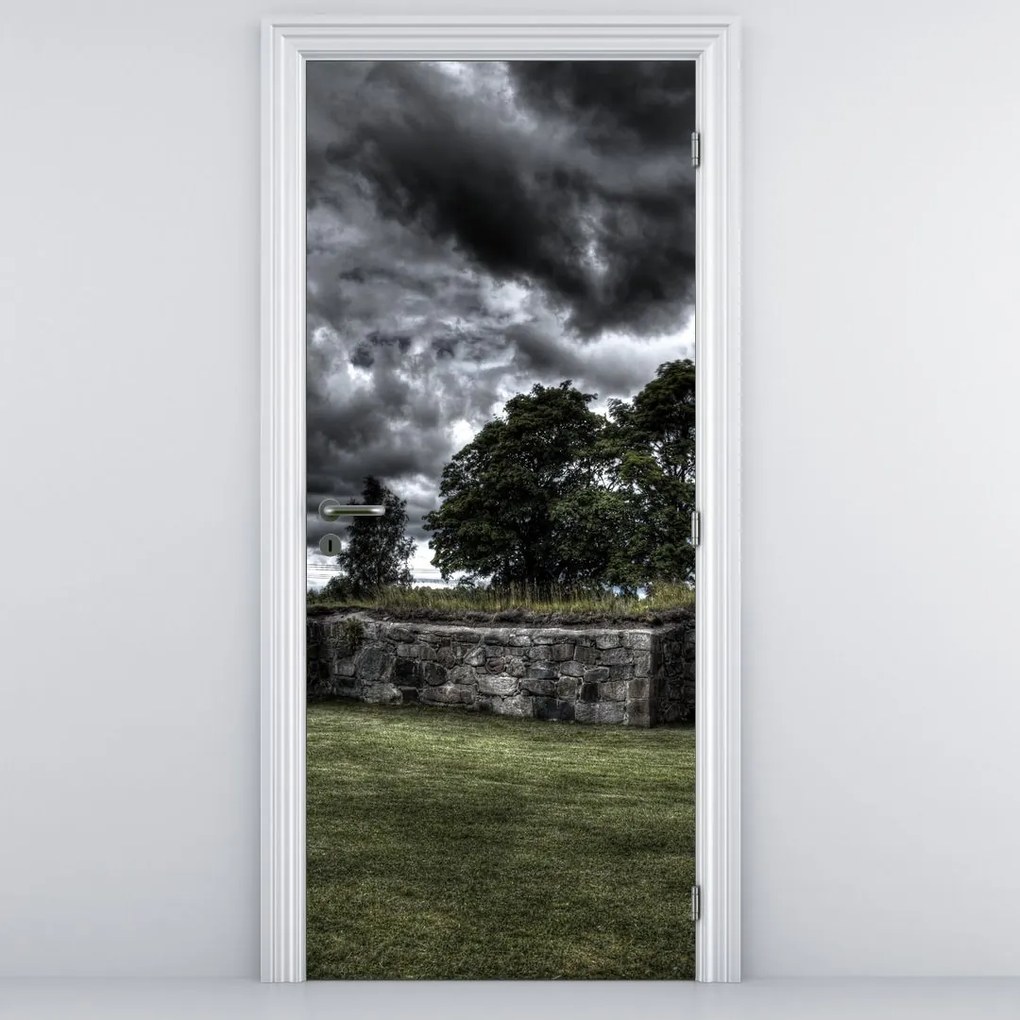 Fototapet pentru ușă - Cerul înnorat (95x205cm)