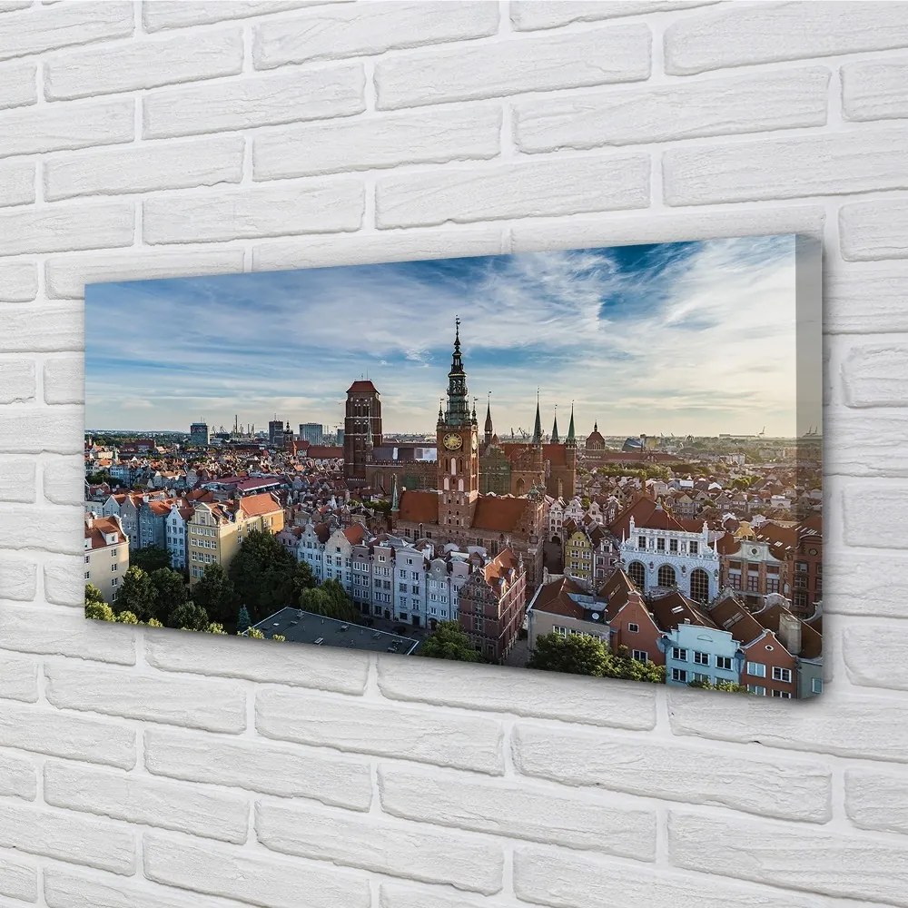 Tablouri canvas Biserica Gdańsk Panorama