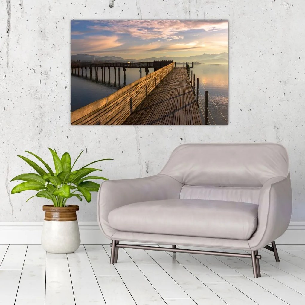 Tablou - e malul lacului Obersee (90x60 cm)