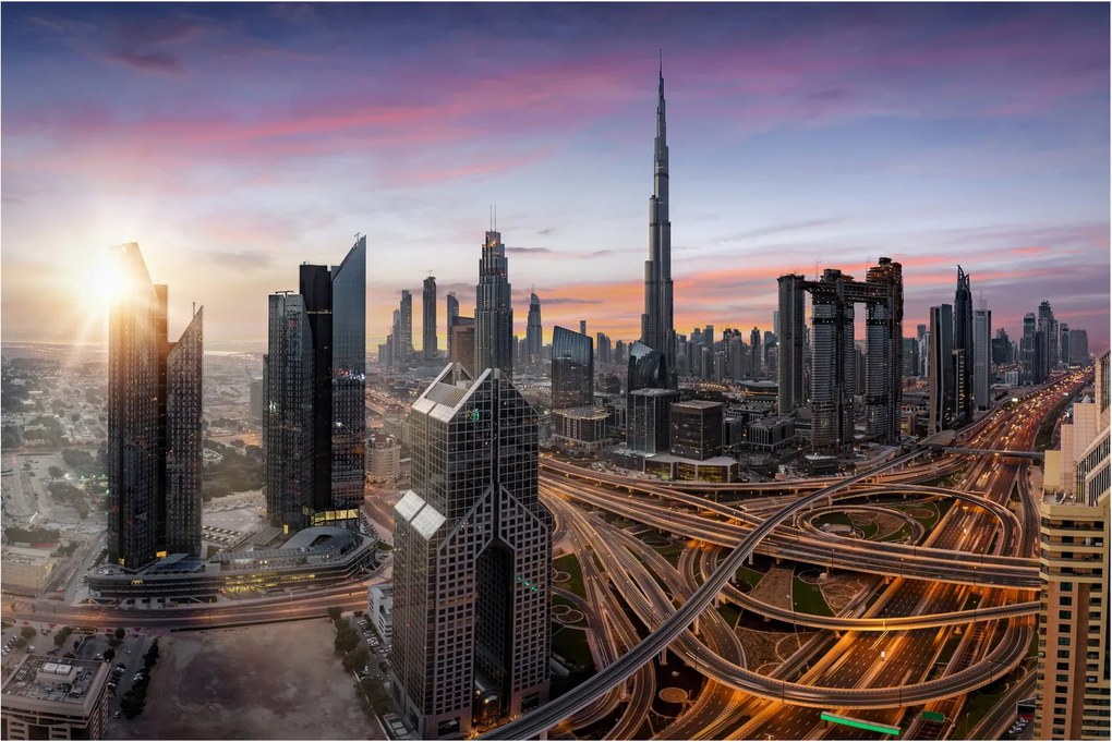 Tablou - Panorama din Dubai (90x60 cm)