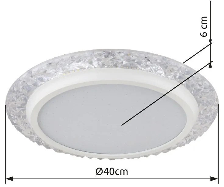 Plafoniera LED design elegant ABIGAIL