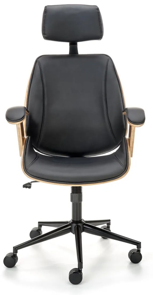 Scaun de birou Ignazio nuc/negru H129 cm
