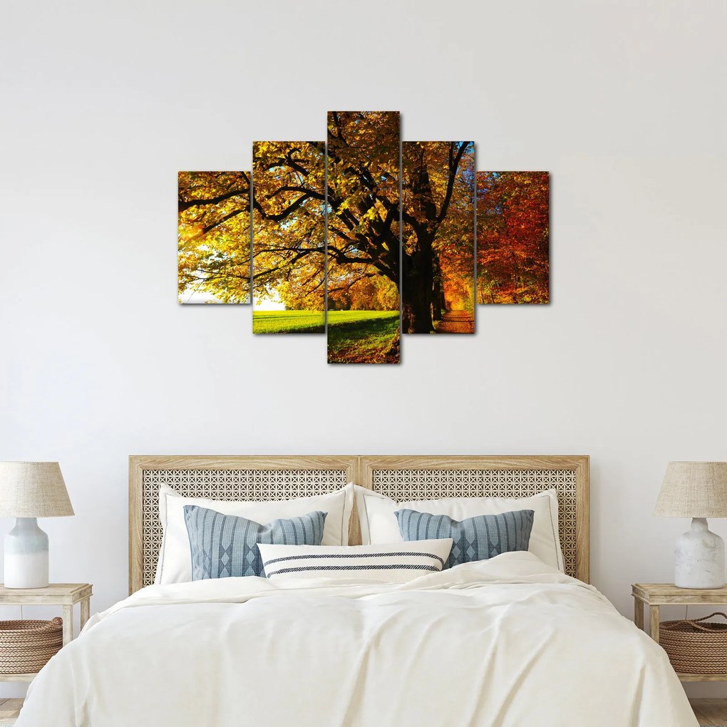 Tablou cu copac toamna (150x105 cm)