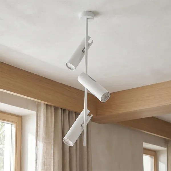 Brilagi - Lampă suspendată pe tijă BRANCH 3xGU10/30W/230V albă