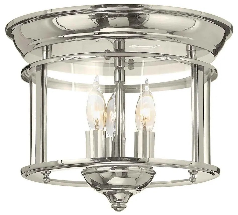 Plafonieră Hinkley HK-GENTRY-F-PN GENTRY 3xE14/40W/230V crom lucios