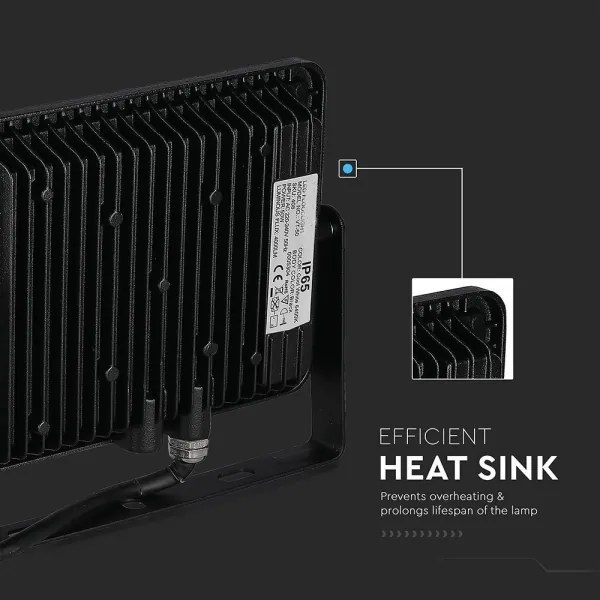 Proiector LED SAMSUNG CHIP LED/50W/230V 6500K IP65 negru