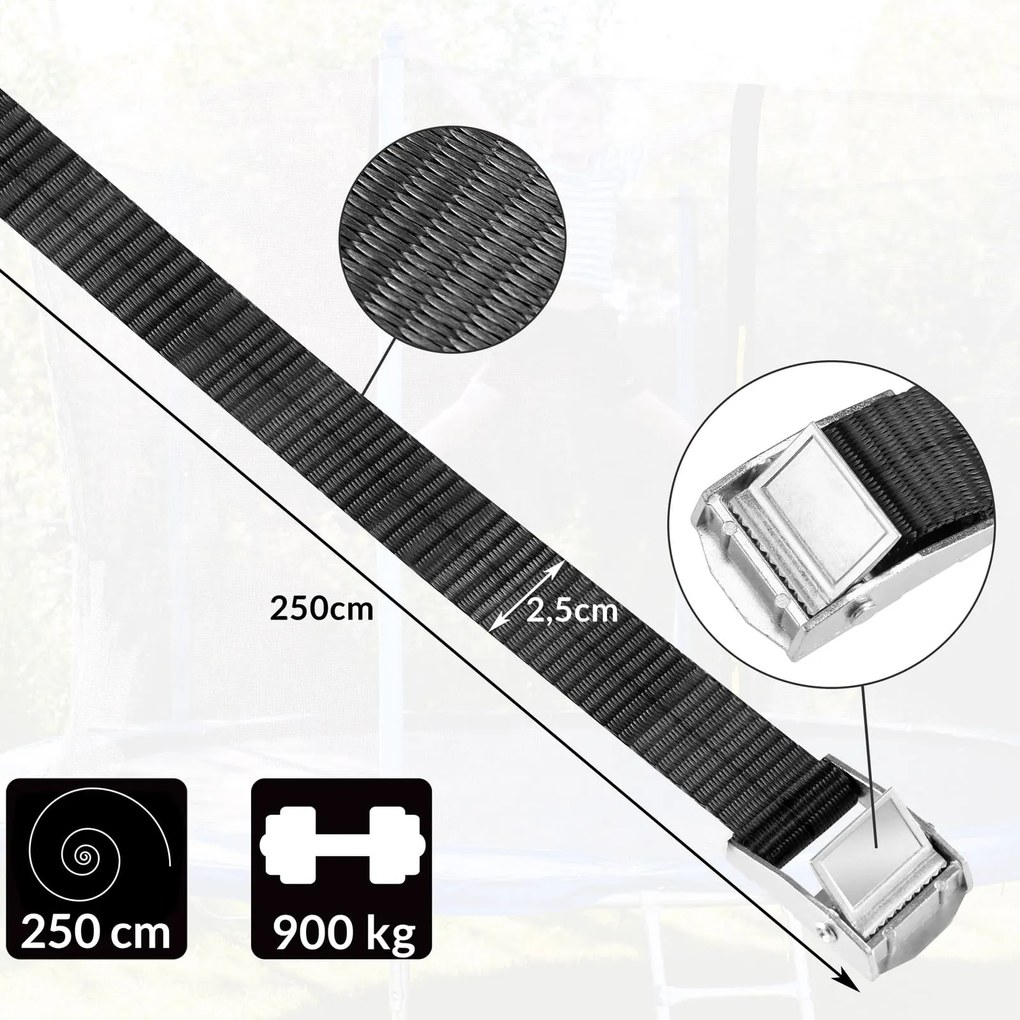 Set de ancore pentru sol, 4 bucăți, 42,5x8,5cm, argintiu Monzana