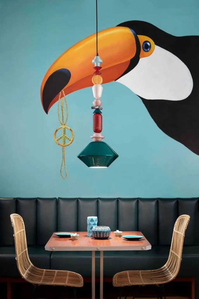 Pendul ceramic design italian realizat manual LARIAT H-87cm