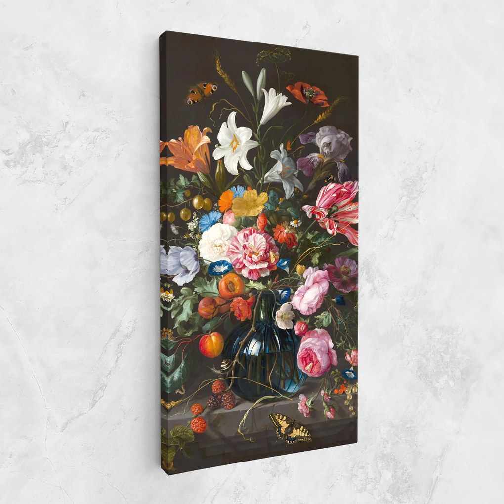 Tablou Canvas, 80x160cm, Dormitor si Living, Flori, Flori in vaza, Blossom Of Life