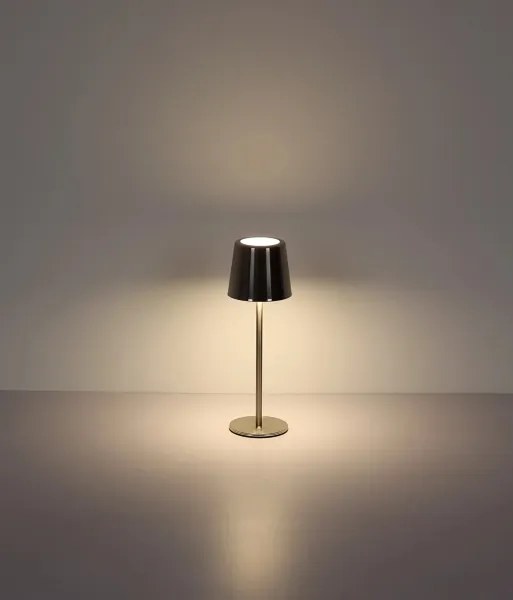 Globo 58482N-LED Lampă de birou VANCOUVER, cu control tactil, reglabilă, reîncărcabilă, 2W/3,7V 2200mAh, crom lucios