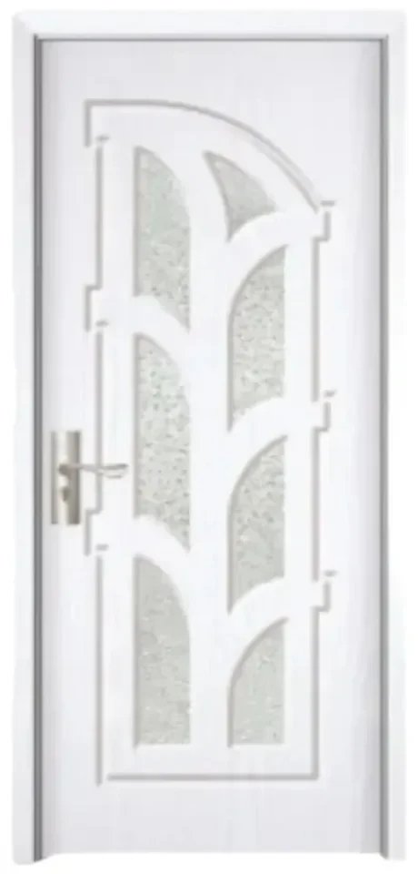 Usa Interior din MDF Novo Doors ND308, Cadru din Lemn Masiv, Geam Sablat, KIT COMPLET, Toc , Manere si balamale incluse (Culoare: Wenge, Dimensiune:
