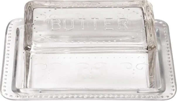 Untiera din sticla cu capac, "Butter"