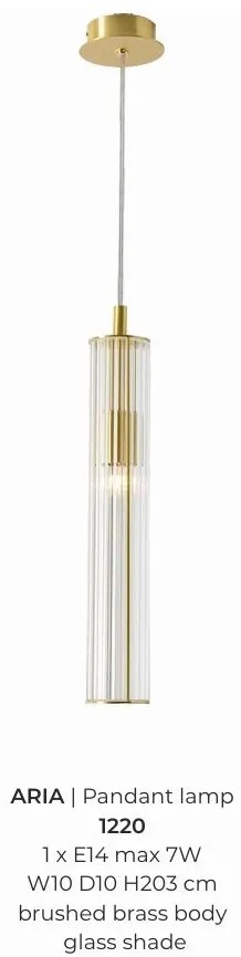 Lustra, Pendul design modern ARIA alama periata