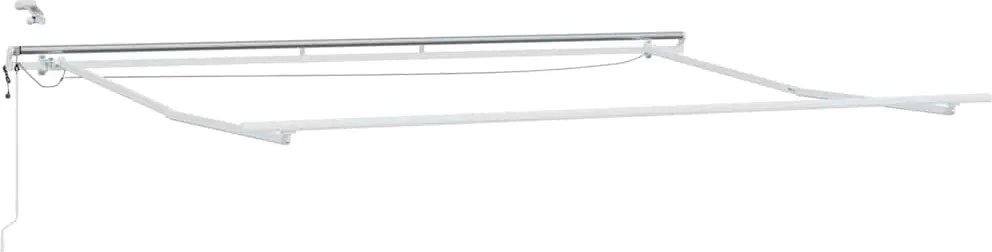 vidaXL Cadru de copertină Alb 400 × 300 cm Aluminiu