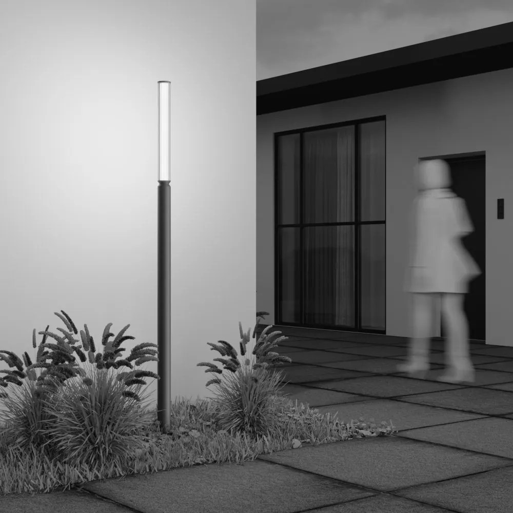 Stalp LED iluminat exterior IP65 Lit maro H-198,5cm