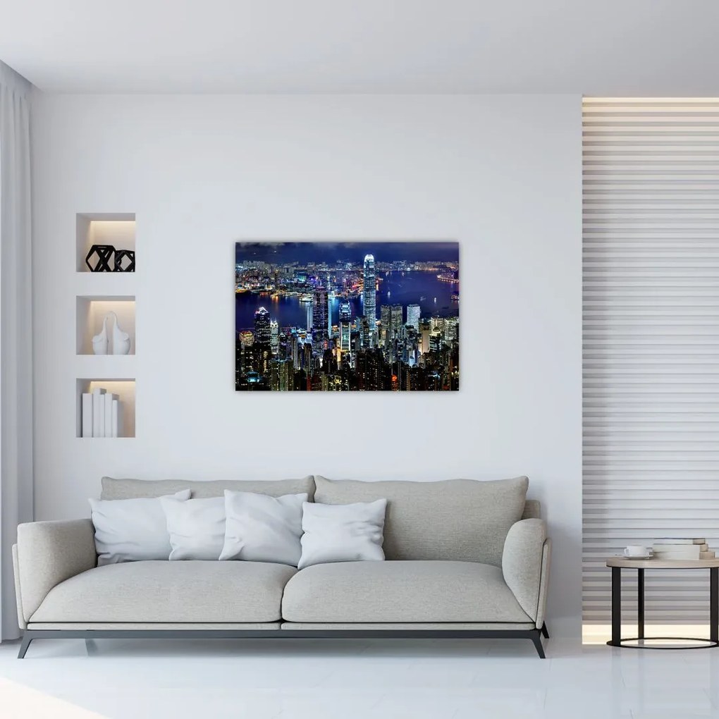 Tablou orașului nocturn (90x60 cm)