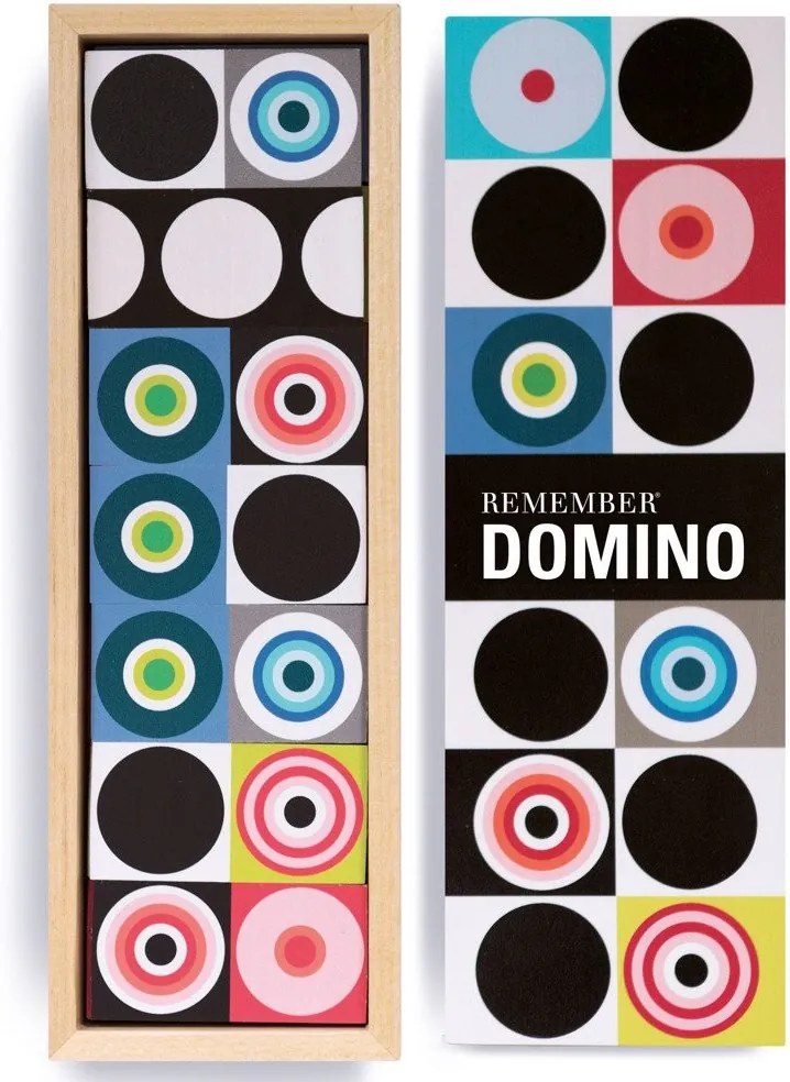 Domino Remember, Lemn, Multicolor