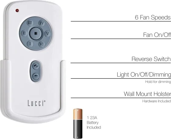 Telecomandă Lucci Air 21052TRS pentru ventilatoare CLIMATE, RADAR și FRASER 1x23A