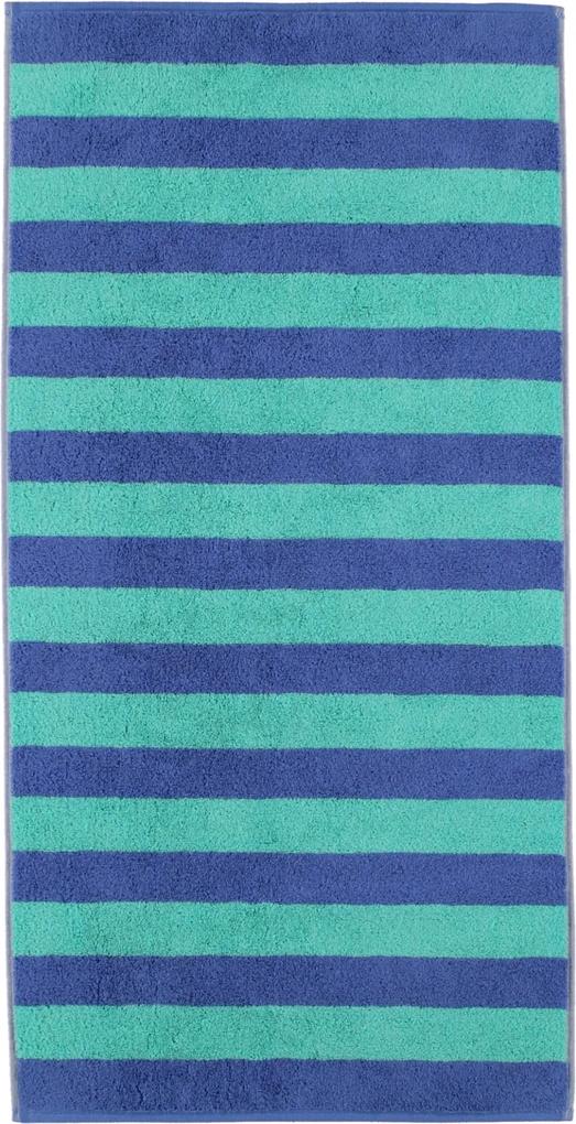 Prosop baie Cawo Code Stripes 50x100cm, 14 albastru safir