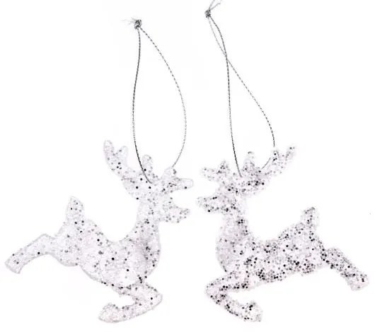 Ornamente de Crăciun 2 buc. din plastic 7 cm – Dakls