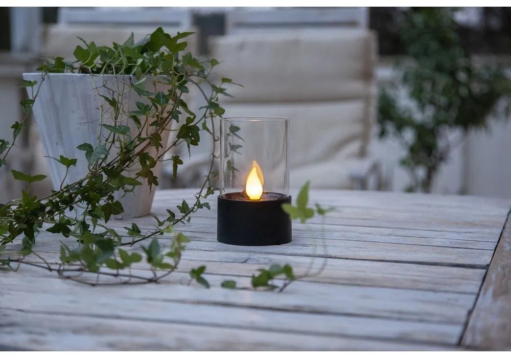 Corp de iluminat pentru exterior cu LED Star Trading Puloun, înălțime 13,5 cm, negru