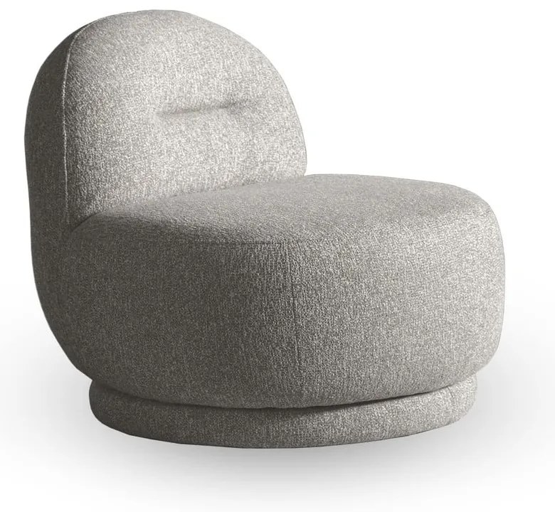 Fotoliu gri deschis Ovo – Miuform