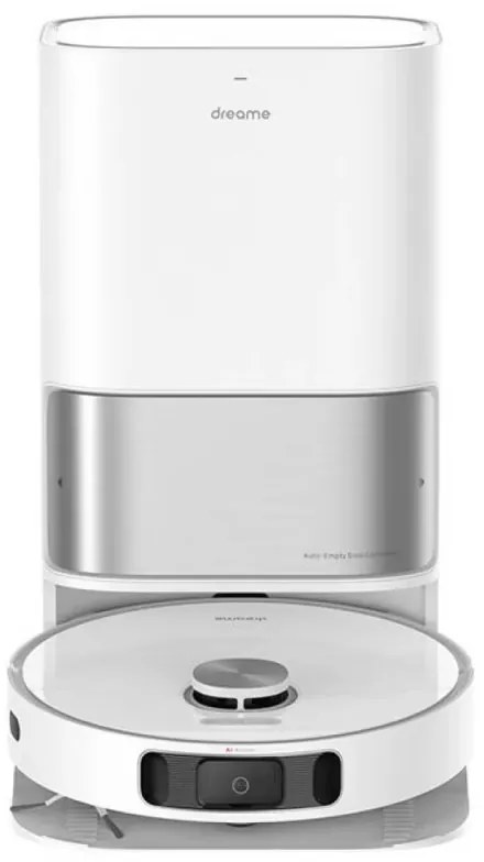 Robot aspirator Dreame L10 Ultra, 5300 Pa, 5200 mAh, 75W, Pana la 200 m², Cartografiere 3D, Senzor LDS, Statie de incarcare, Autonomie pana la 210 min, Alb