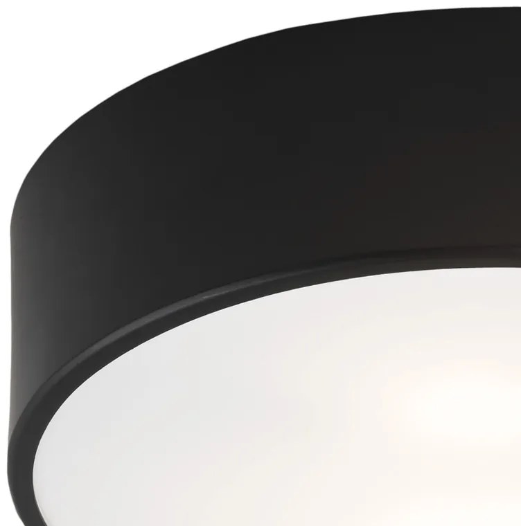 Plafoniera moderna design circular DARLING 25cm negru