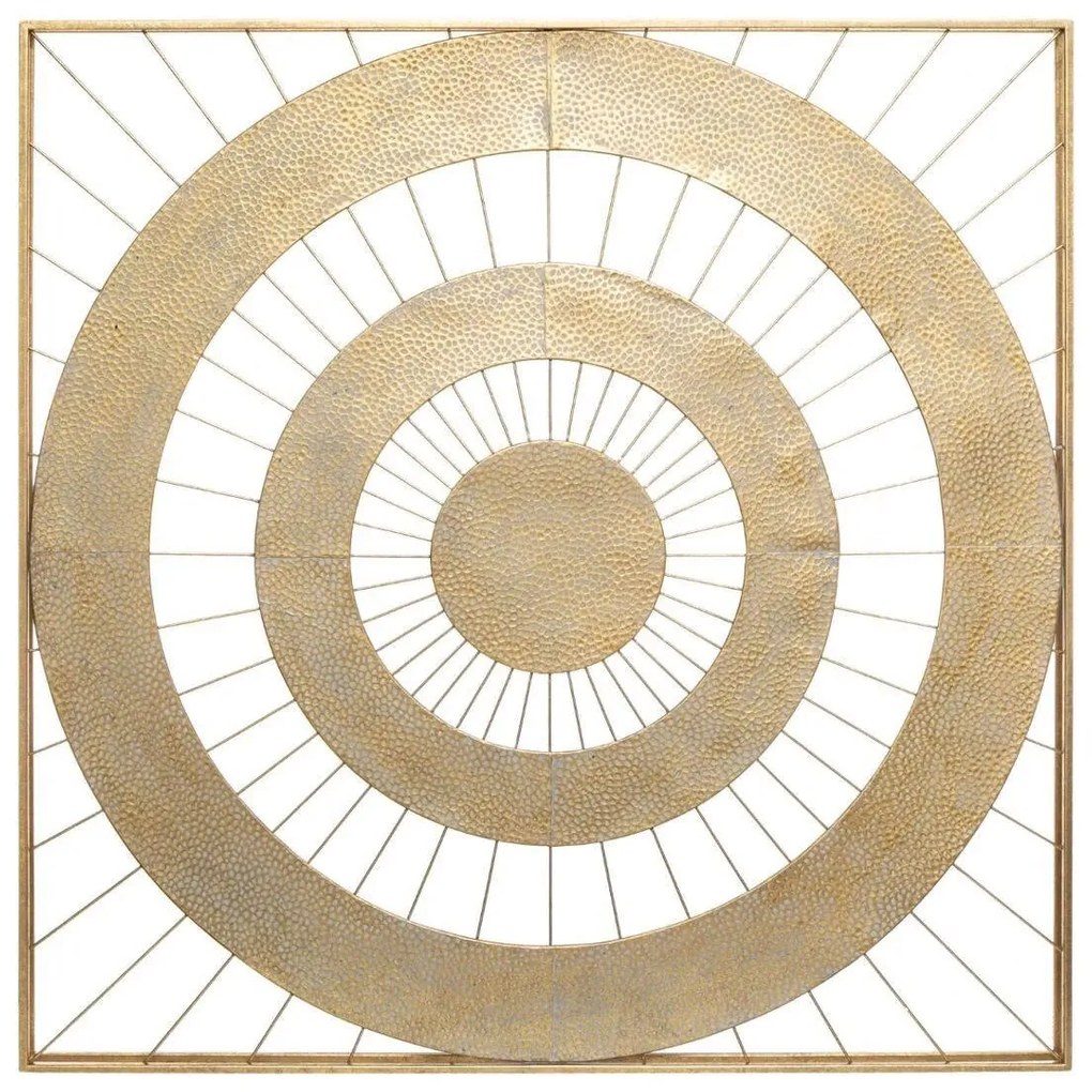 Decor de perete metalic LOUISE, 90 x 90 cm