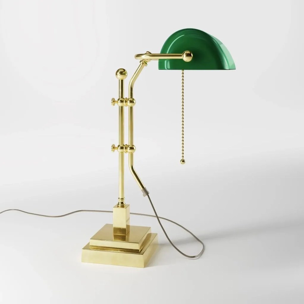 Lampa de birou din alama design clasic Banker