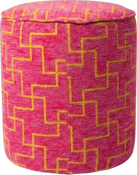 Taburet XENOS 39x35 cm, roz fucsia