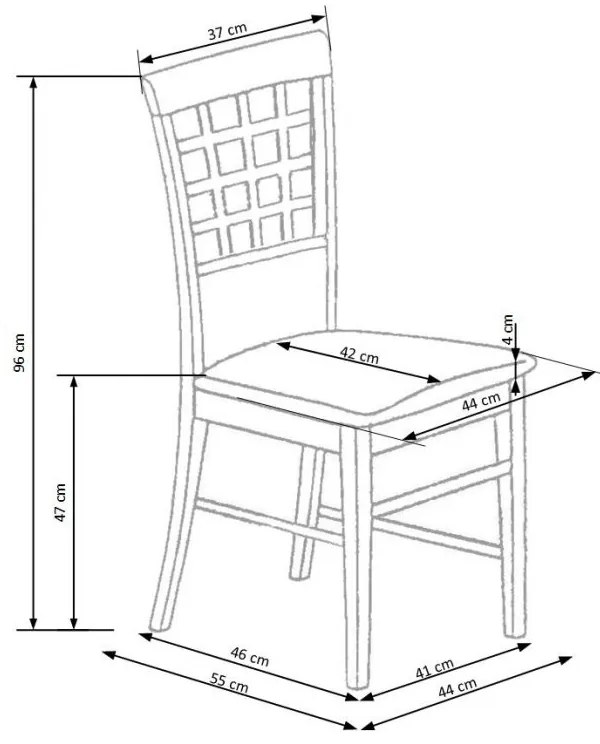 Scaun de bucaterie Gerard 3, stejar gri/miere