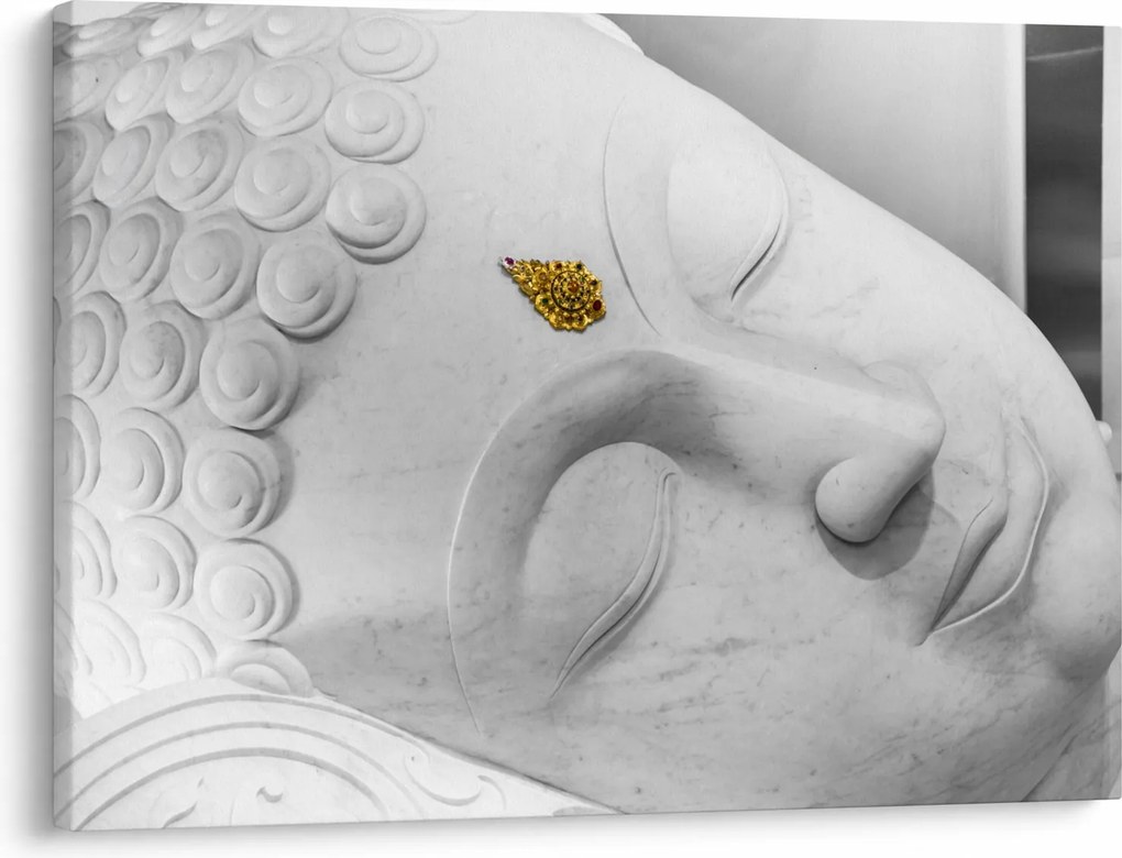 Tablou - Buddha alb (70x50 cm)