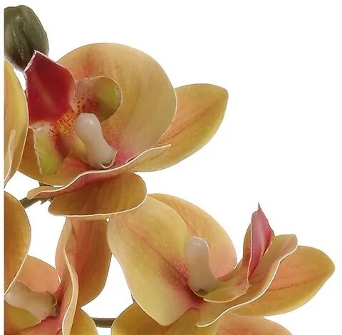 Floare artificială Orhidee roz închis, 10 x 10 x63 cm
