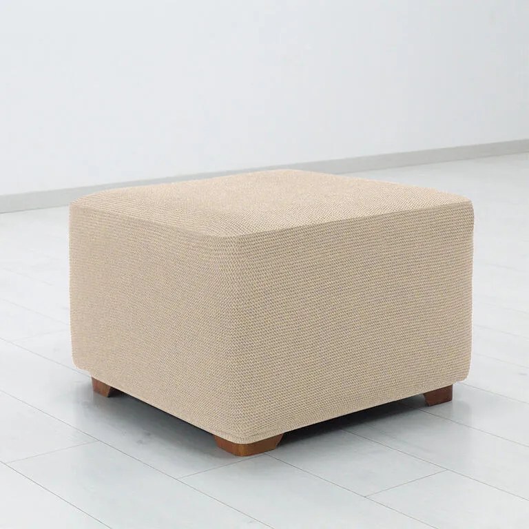 Huse super elastice HARMONIA smântânii taburet (40 - 60 cm)