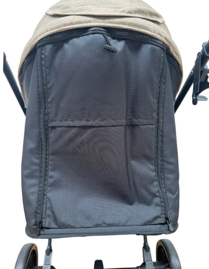 Carucior sport pentru copii cu maner reversibil si pliere compacta tip troller, 6-36 luni - CPC-52-crem