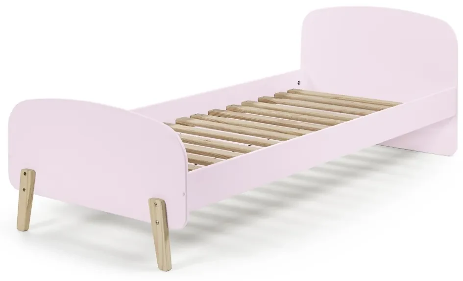 Această combinație KIDDY în roz constă dintr-un pat (90x200), noptieră, 2 rafturi de perete (45 și 65 cm), bară de siguranță și cutie de jucării.