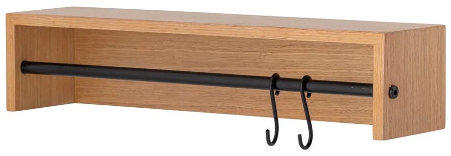 Cuier de perete în culoare naturală cu raft cu aspect de lemn de fag Ryder – Bloomingville