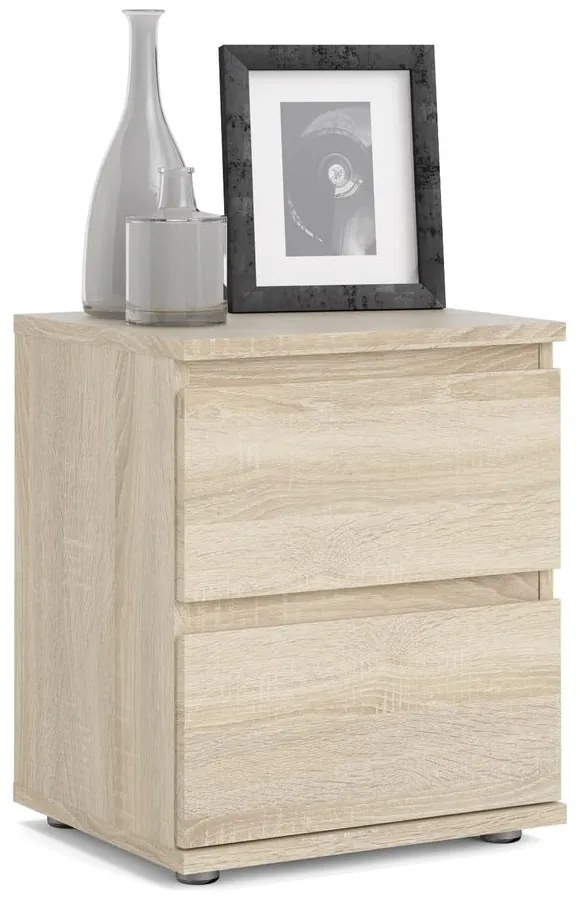 Noptieră cu aspect de lemn de stejar Tvilum Nova