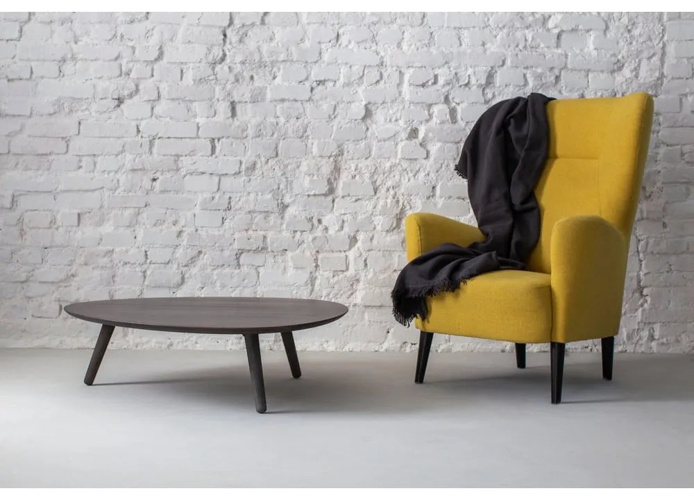 Măsuță de cafea din lemn de frasin Ragaba Contrast Pick, gri