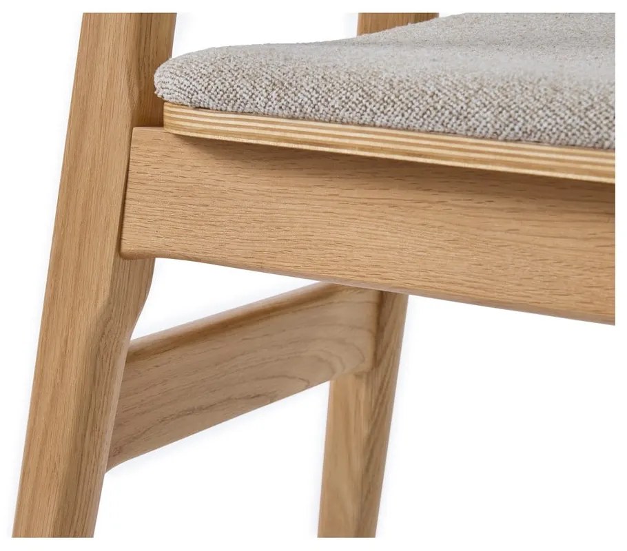 Scaun de dining bej/în culoare naturală Livo – Unique Furniture