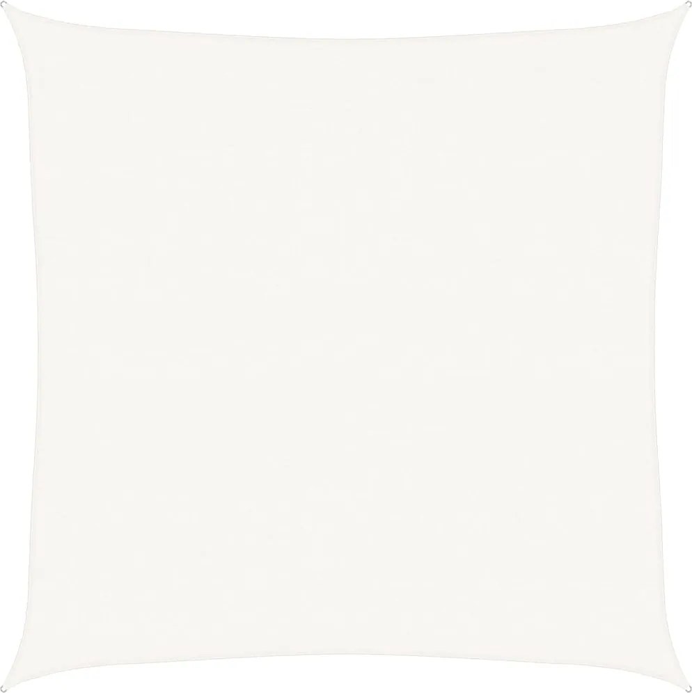 vidaXL Pânză parasolar, alb, 5x5 m, HDPE, 160 g / m²