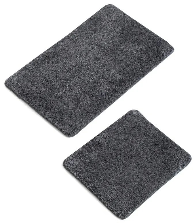 Set covoraș de baie acrilic, L'essentiel Maison, Colors of, Antracit