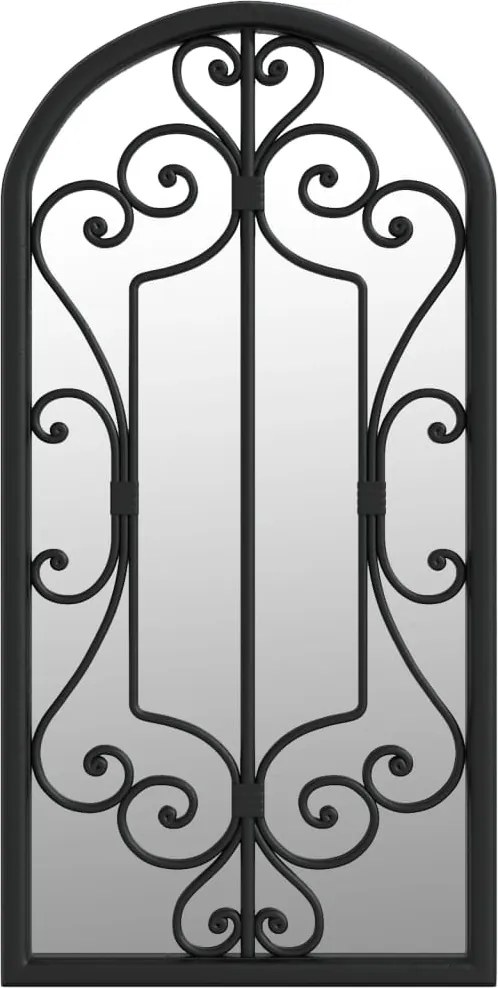 vidaXL Oglindă,negru, 70x30 cm,fier, pentru utilizare în interior