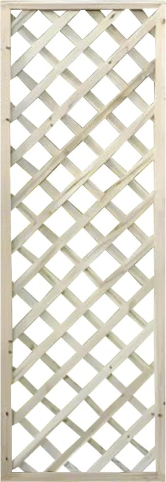 Ecran grilaj, natural, lemn, 60x120 cm, KALIFE TYP 1